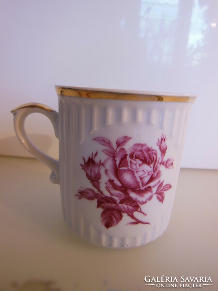 Mug - Czechoslovak - patterned on both sides - 2.5 dl - porcelain - flawless