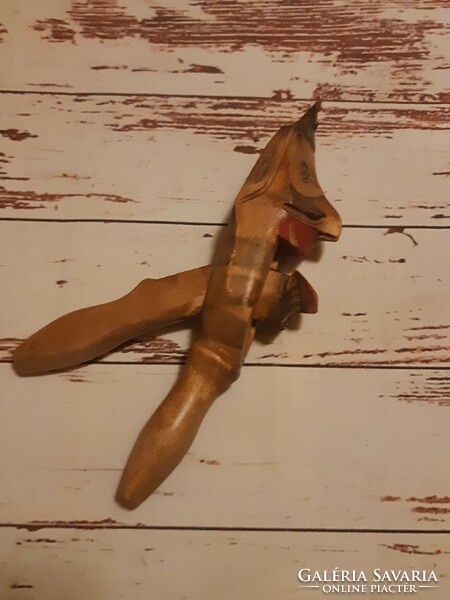 A wood-carved nutcracker from a farmhouse