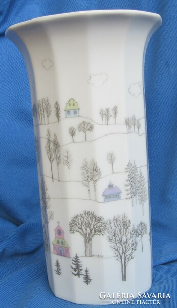 Rosentahl porcelain vase, marked, 19 cm high