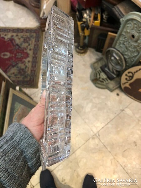 Crystal centerpiece, excellent, size 20 x 16 cm, flawless
