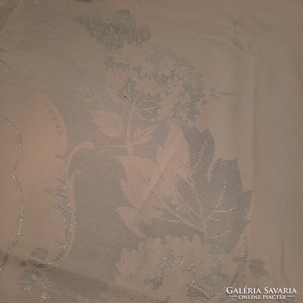 Pale blue silk damask tablecloth 122 x 122 cm