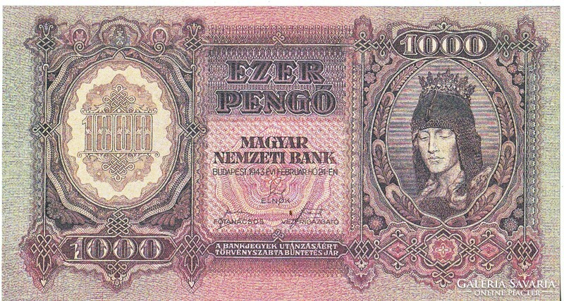 Magyarország 1000 pengő 1943 REPLIKA