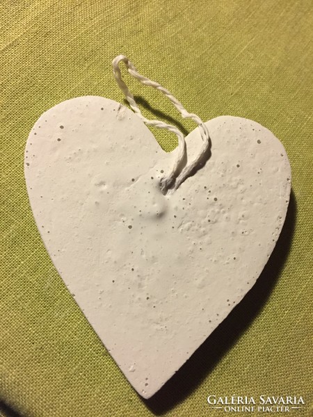 Ceramic heart ornament for decoration (aé3)