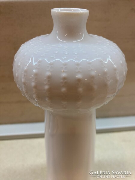 Meissen ludwig zepner weifs vintage porcelain vase v0