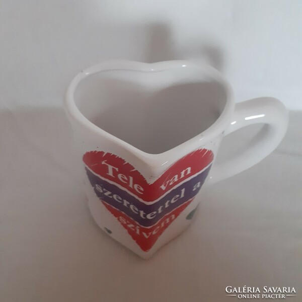 Heart-shaped mug