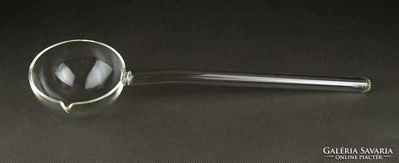 1C882 large blown glass apothecary ladle pharmacy tool 33 cm