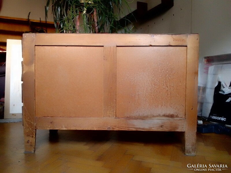 2 praktikus régi retro UVATERV fa fiókos szekrény tervező mérnök rajz iroda tároló íróasztal műhely