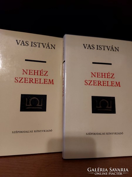 István Vas difficult love i-ii. Fiction book publisher 1983 novel, book