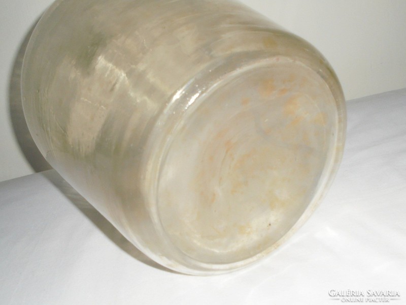 Régi demizson - fújt üveg palack - kb. 10 literes
