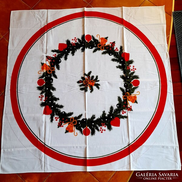 Retro printed Christmas tablecloth, tablecloth, brand new