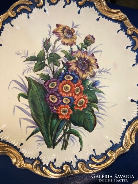 Óherend porcelain wall decoration, a work of Karl Anton, 30 cm in size.
