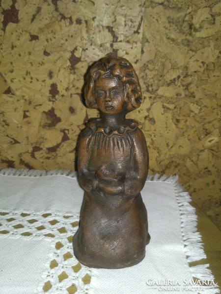 Little girl ceramic statue