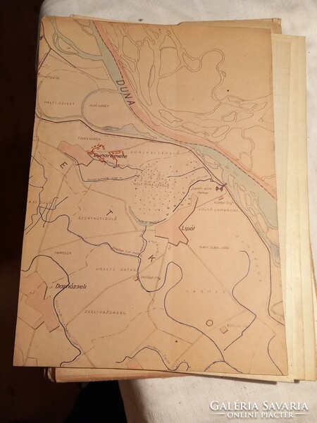 Drainage plan for Dunaremetei pasture (full documentation) 1959