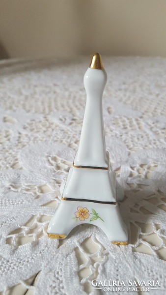 Limoges porcelain, eiffel tower shaped salt shaker