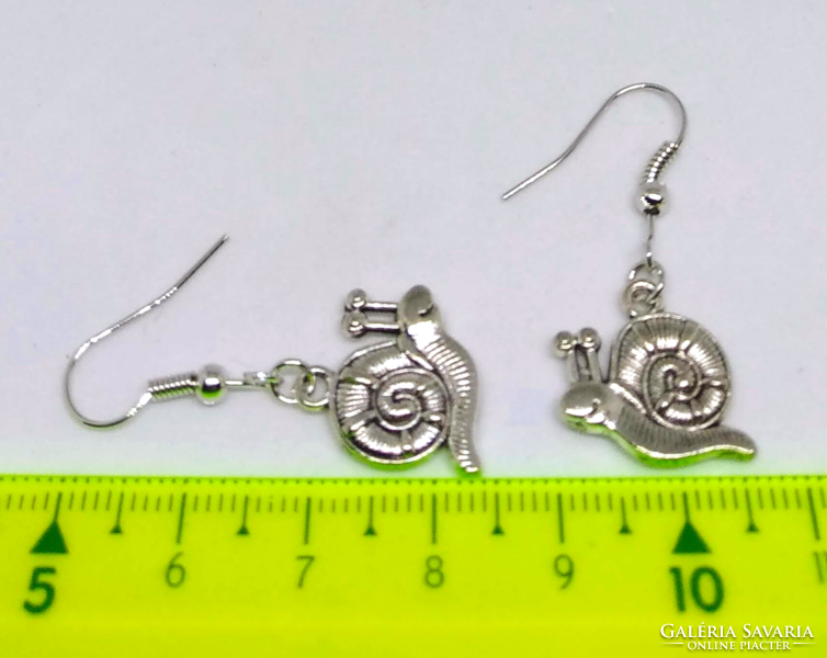 Silver-plated snail earrings 240