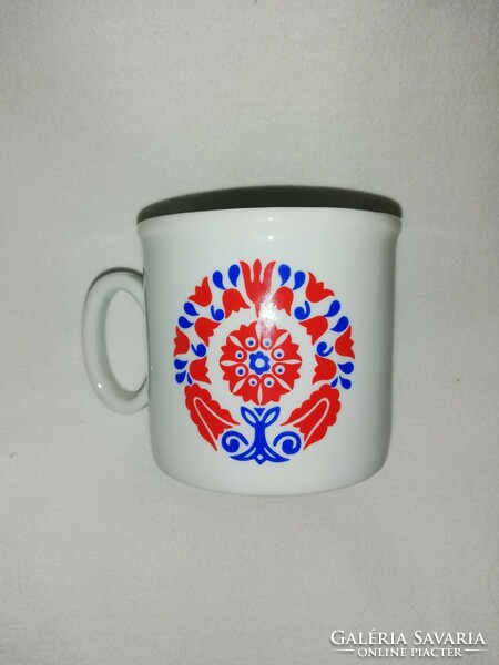 Retro Zsolnay cocoa mug