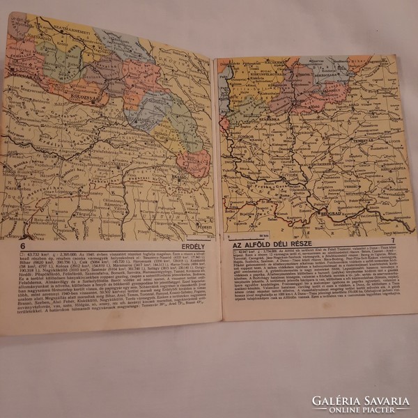Zsebatlasz 1940 published by m.Kir. National Defense Cartographic Institute