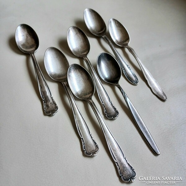 Tea spoon, cutlery - old, silver-plated alpaca, vintage