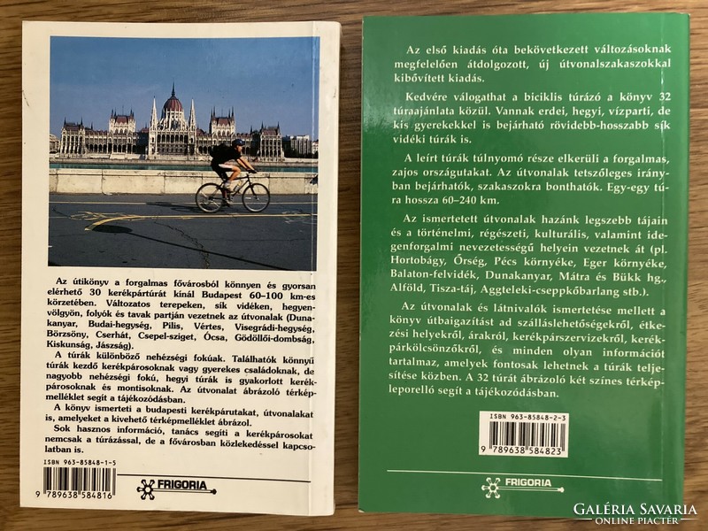 Magyarországi kerékpártúrák (32 túra ajánlat) és Kerékpárral Budapest környékén (30 túra ajánlat)