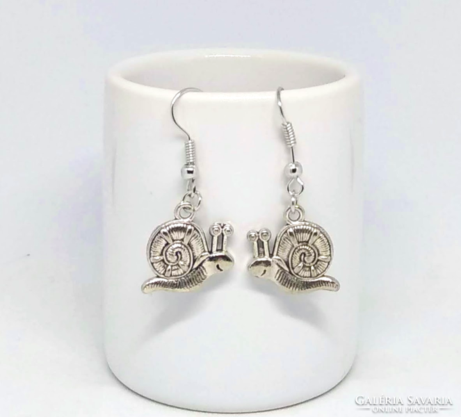Silver-plated snail earrings 240