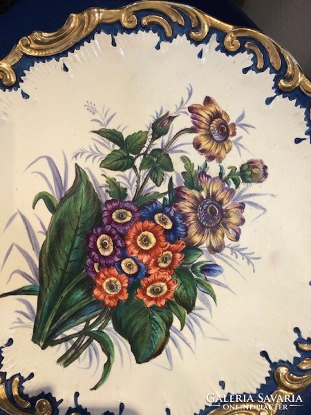 Óherend porcelain wall decoration, a work of Karl Anton, 30 cm in size.