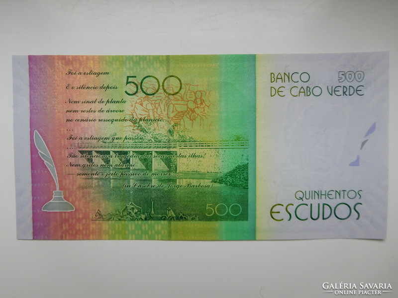 Zöld Foki szigetek  500 escudo 2014 UNC