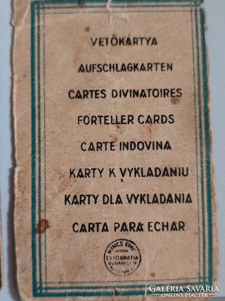 Igazmondó Vető-kártya, 2.sz. ~ Nemesi nyomda ~ c.1937 - Jóskártya vetőkártya cigánykártya