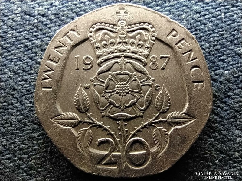 Anglia II. Erzsébet (1952-) 20 Penny 1987 (id71514)