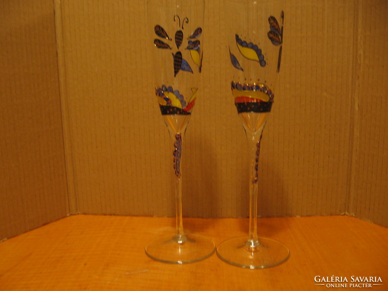 Nagel enamel-painted glasses for festive and wedding toasts