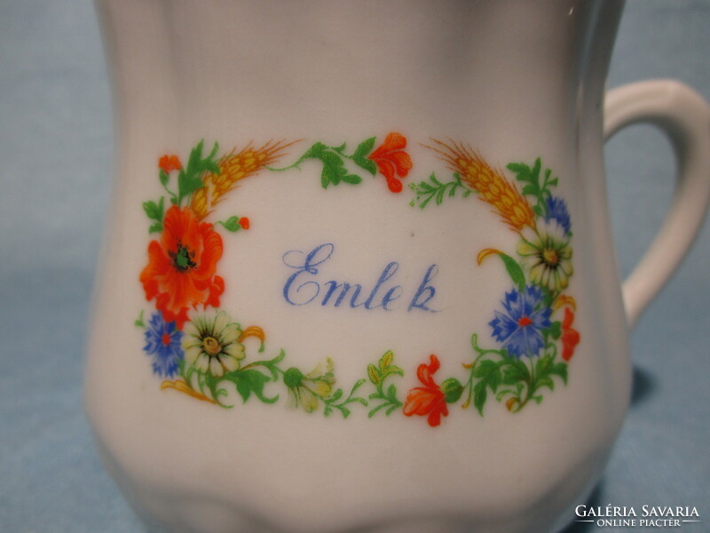 Zsolnay potty memorial mug, cup