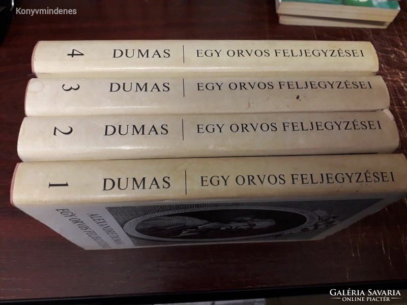Alexandre Dumas - Egy orvos feljegyzései I-IV. (Joseph Balsamo) 4 kötete egyben eladóak
