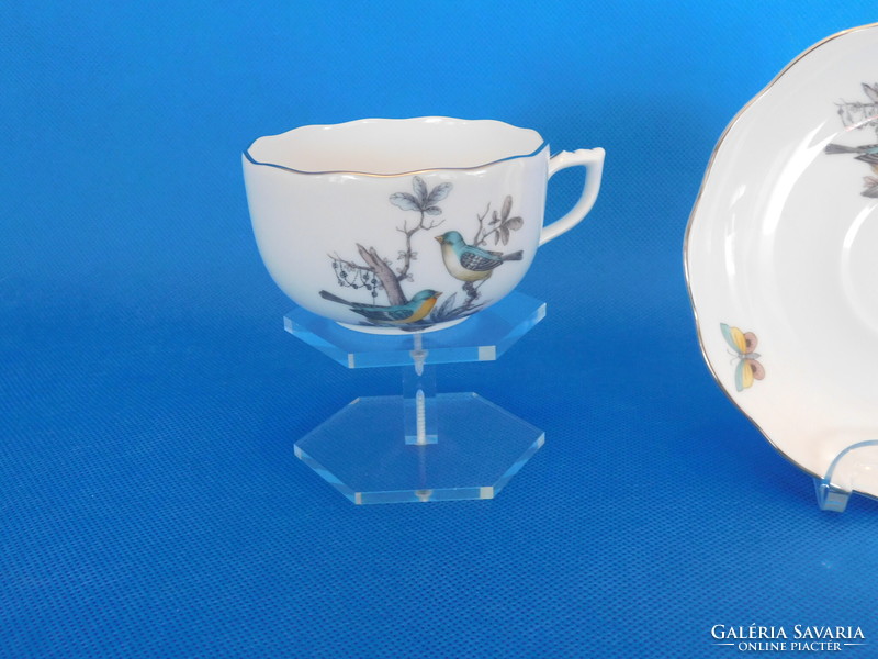 Herend Rothschild platinum tea cup + base new