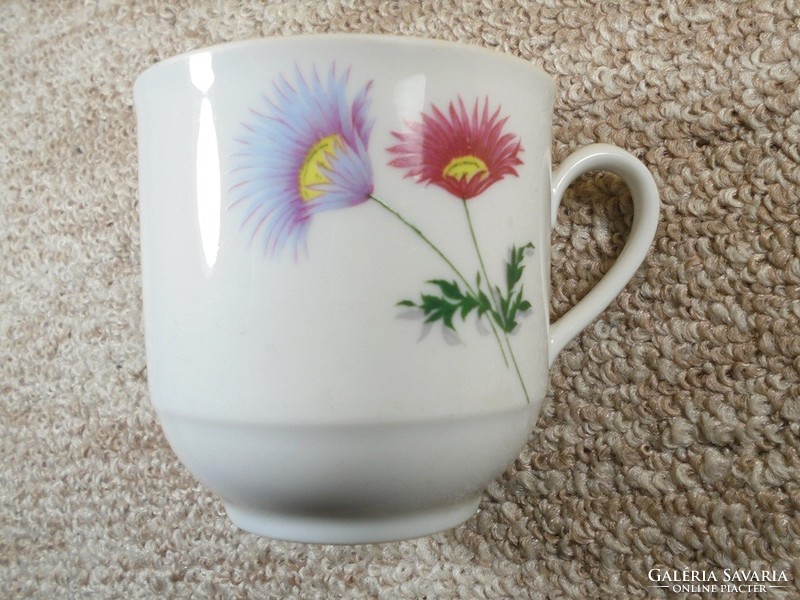 Retro régi Winterling Röslau Bavaria porcelán csésze bögre pohár virág mintával