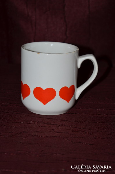 2 Heart shaped granite mugs ( dbz 0025 )
