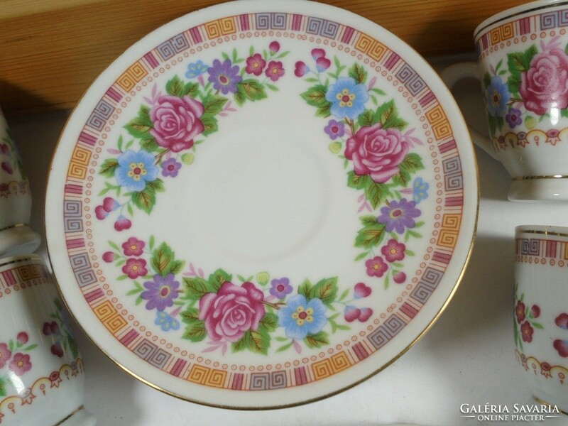 Old oriental porcelain - flower pattern - tea set coffee set tea coffee set - 6 persons 12 pcs