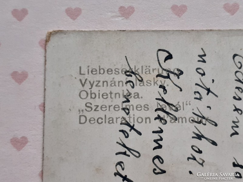 Régi képeslap 1916 levelet olvasó hölgy művészeti levelezőlap