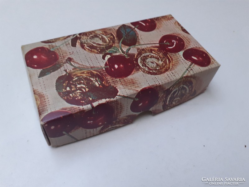 Retro cognac cherries 1985 box Hungarian confectionery paper box