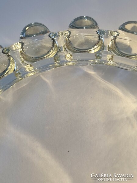 Sklo union Czech vintage glass bowl/ashtray (19 cm) - clean design