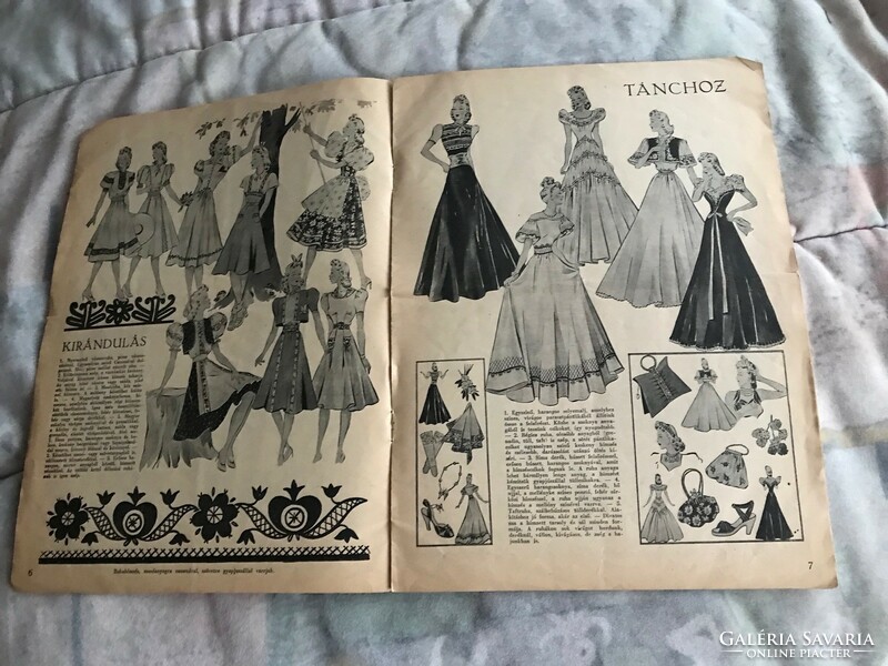 Fashion and needlework in the edition of the fiction weekly. 1939. July August