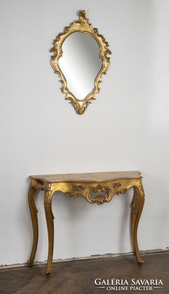 Mirror bracket - gilded wood