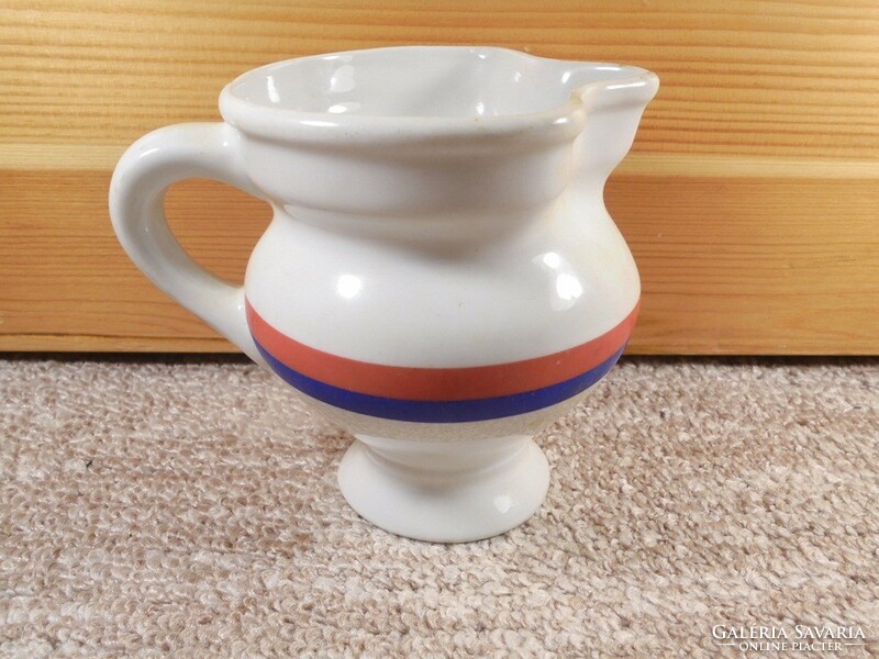 Retro old forte vác photo advertising promotional product - porcelain milk spout 2 dl - approx. 1970-80