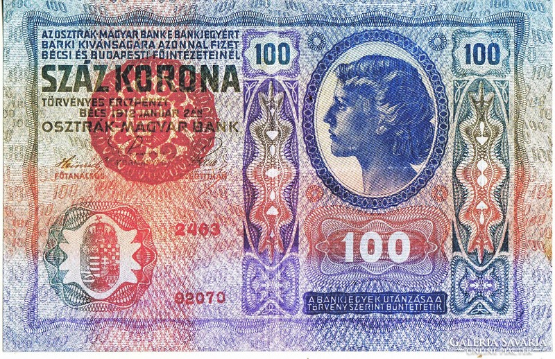 Magyarország REPLIKA 100 korona 1912 UNC