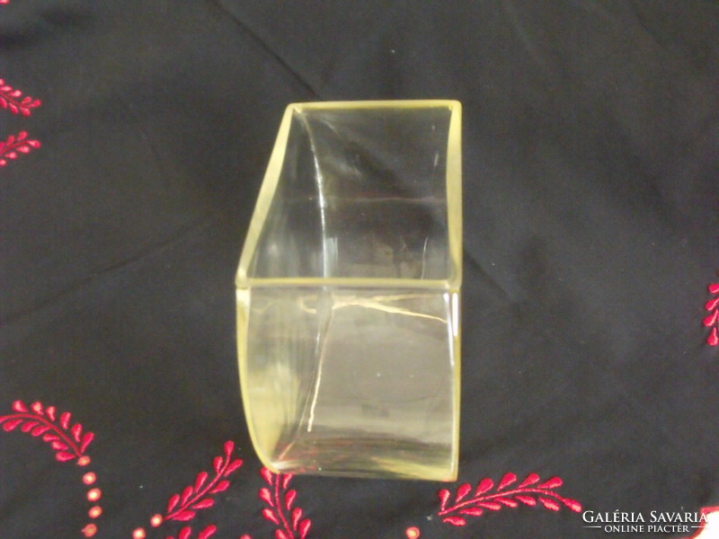 Antique thick-walled glass vase