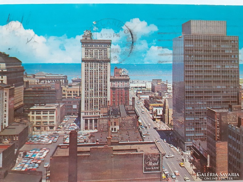 Régi képeslap 1962 Cleveland Ohio fotó levelezőlap