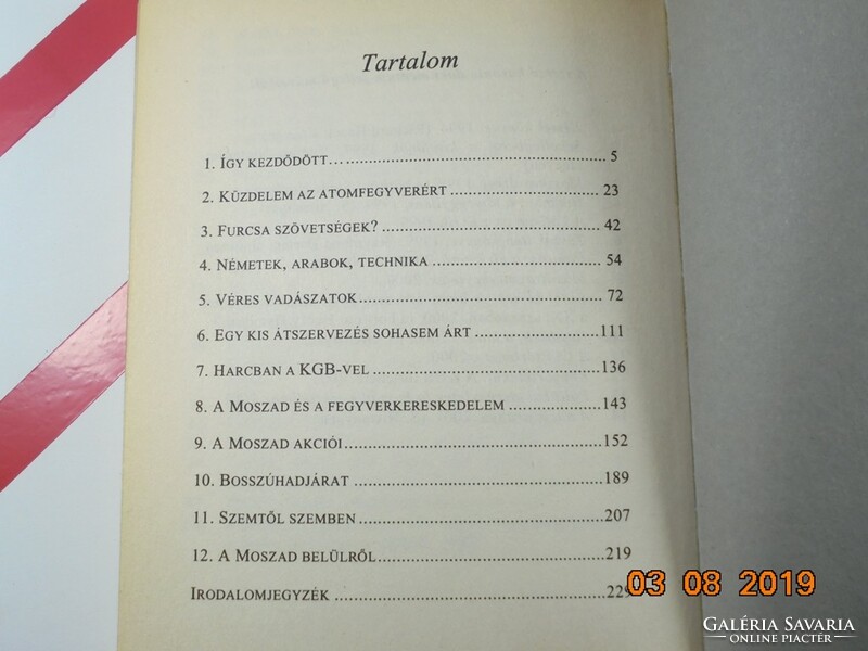 István Nemere: the history of the Mossad - half a century of the Israeli secret service