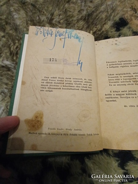 Rare signed!! Book 174/500 Mothers' Hymn dedicated by Dr. József Ferenc Ferenc vytez