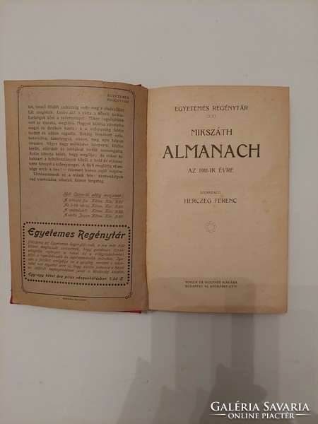 Mikszáth Kálmán- Almanach 1893 és 1911