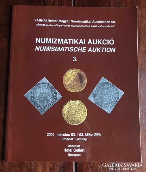 Öt db (3 magyar +2 külföldi) numizmatikai árverési katalógus 1997-2003 között.