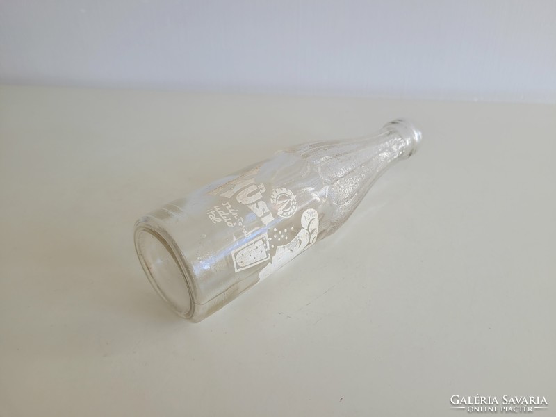 Old retro Hussy carbonated soft drink glass bottle