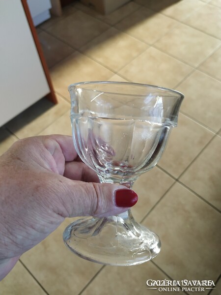 Glass ice cream goblet, glass offering 2 pieces for sale!